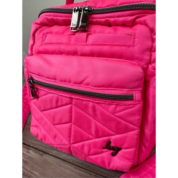 LUG ALPINE CROSSBODY BAG HOT PINK MAGENTA - Picture 3 of 7